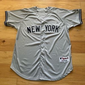 New York Yankees Derek Jeter Jersey Gray